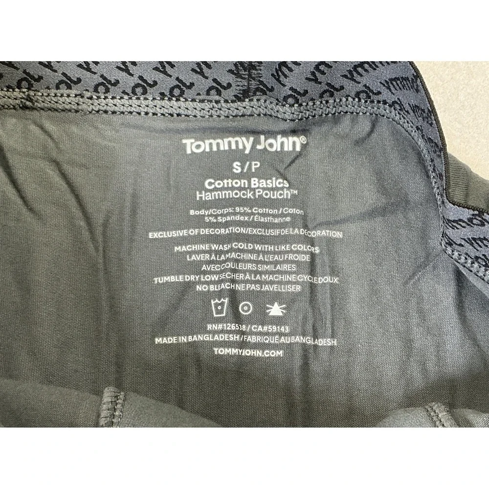 Tommy John Men's Cotton Basics Hammock Pouch Turbulence Boxer Briefs S NWT